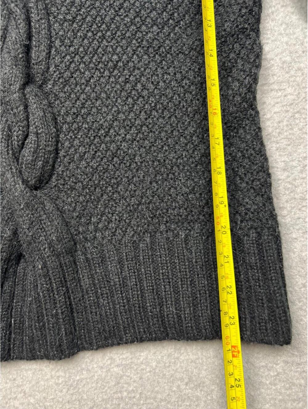 Talbots Chunky Thick Knit Sweater Ribbed Cable Turtleneck Wool Alpaca Petites S - Picture 7 of 11
